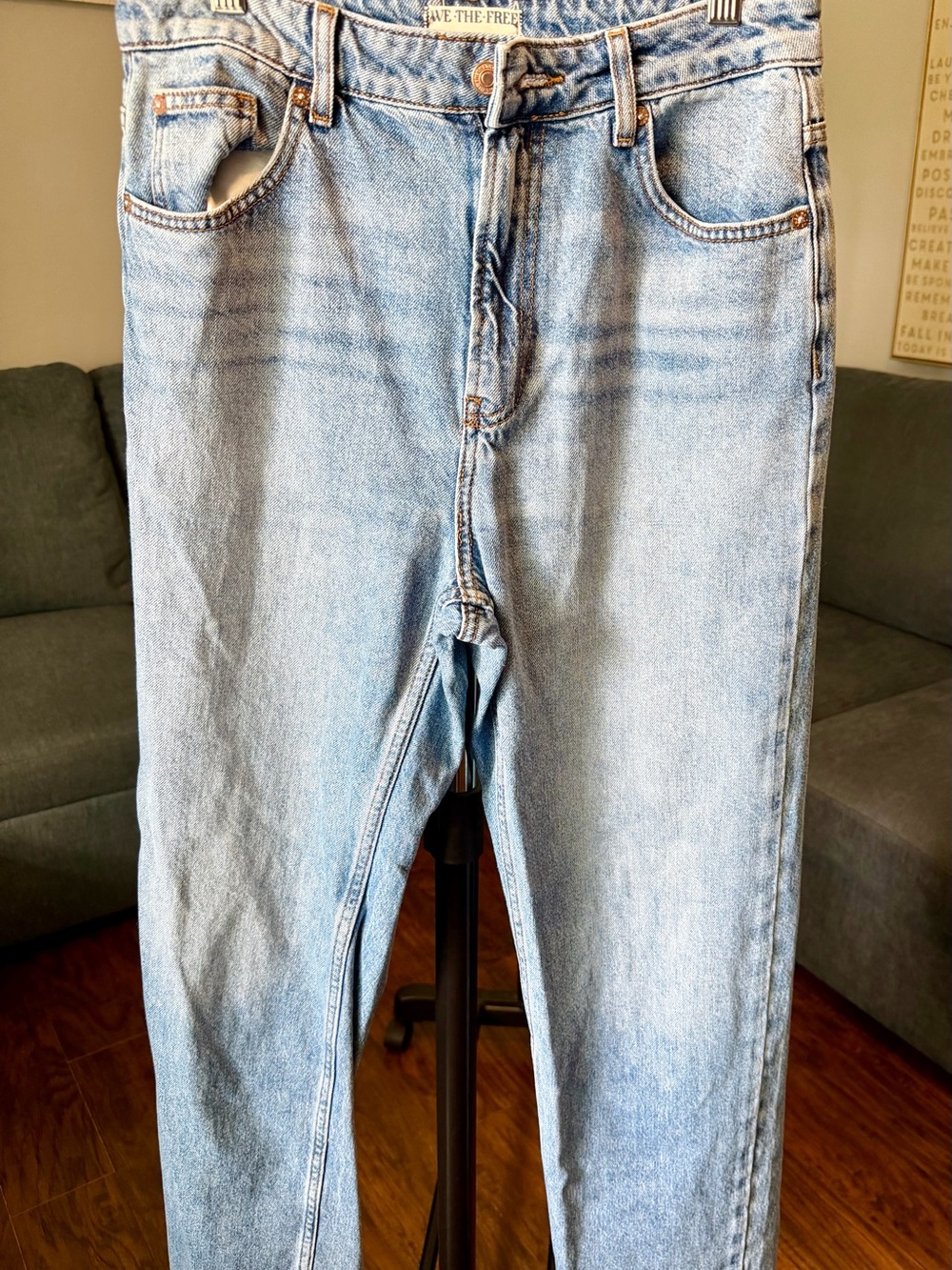 We The Free Light Blue Boyfriend Jeans